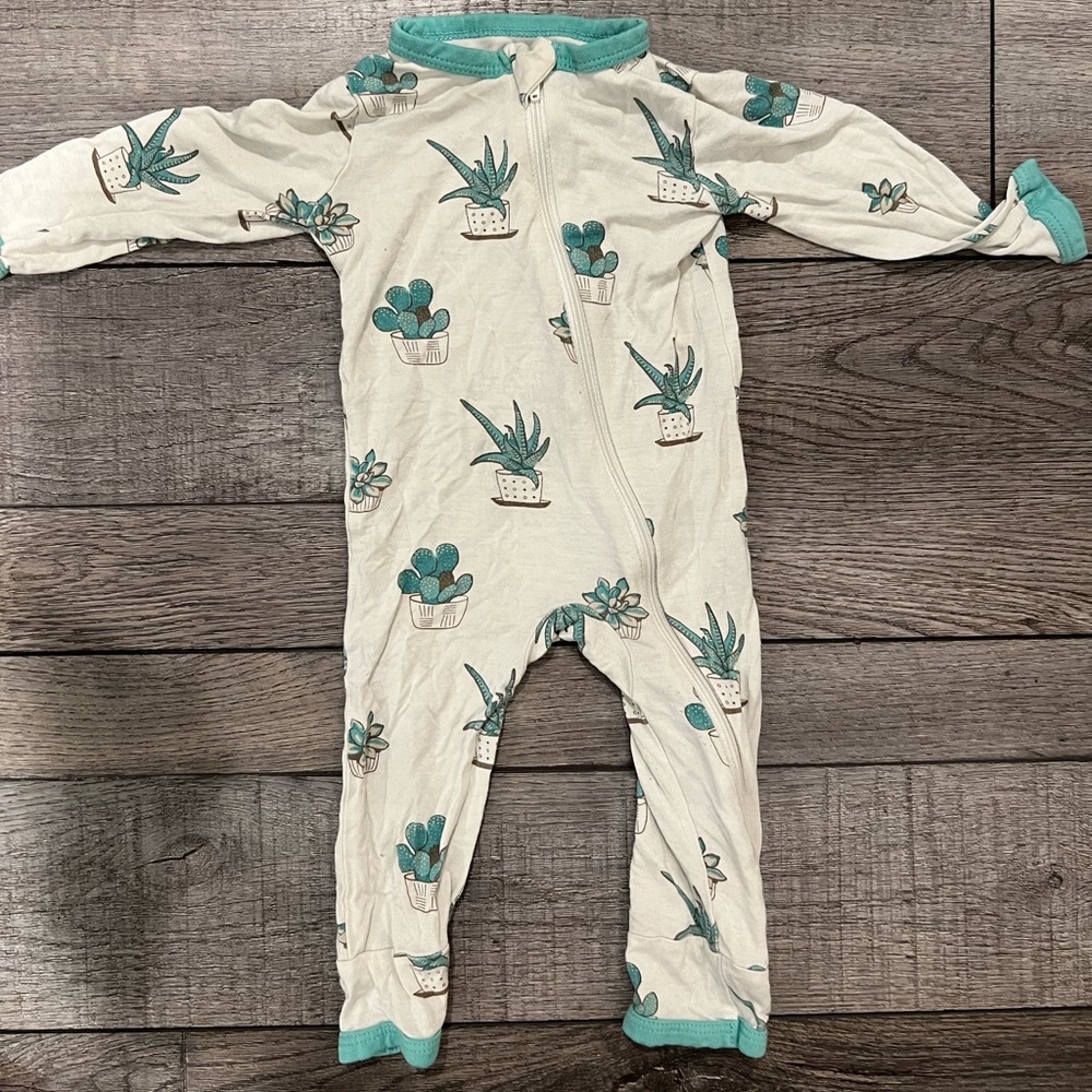 Kyte Baby 3-6 succulent romper